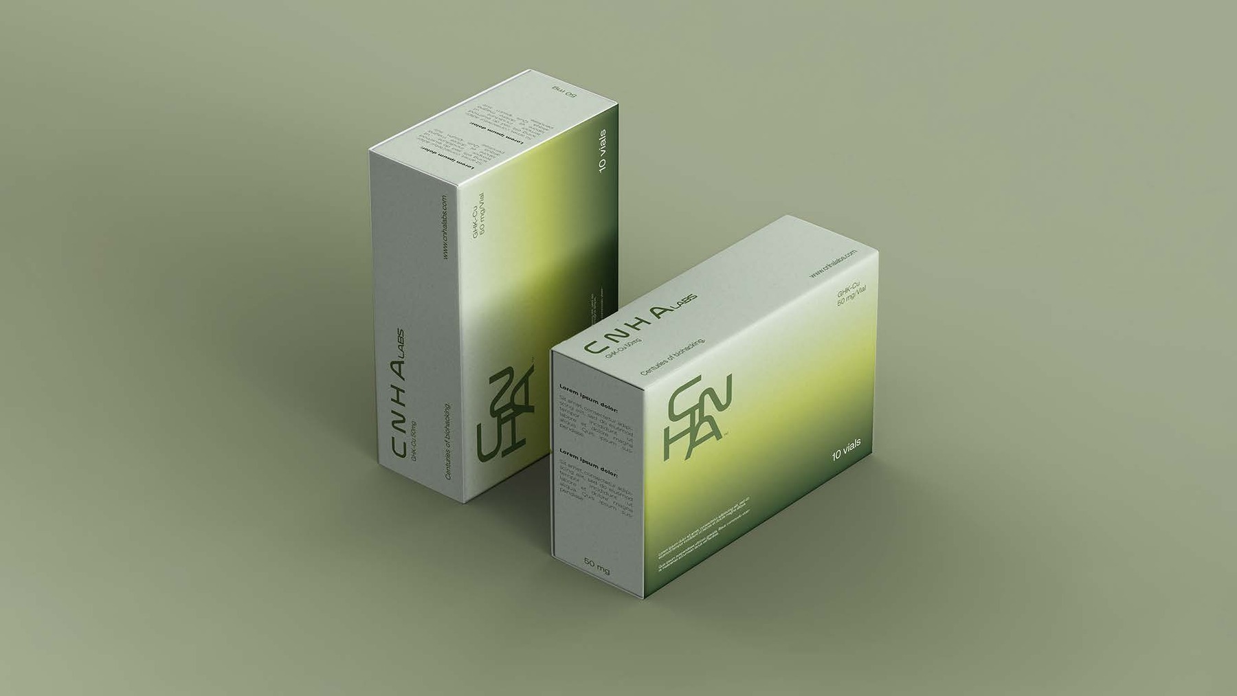 CNHA product packaging and cooling box visual